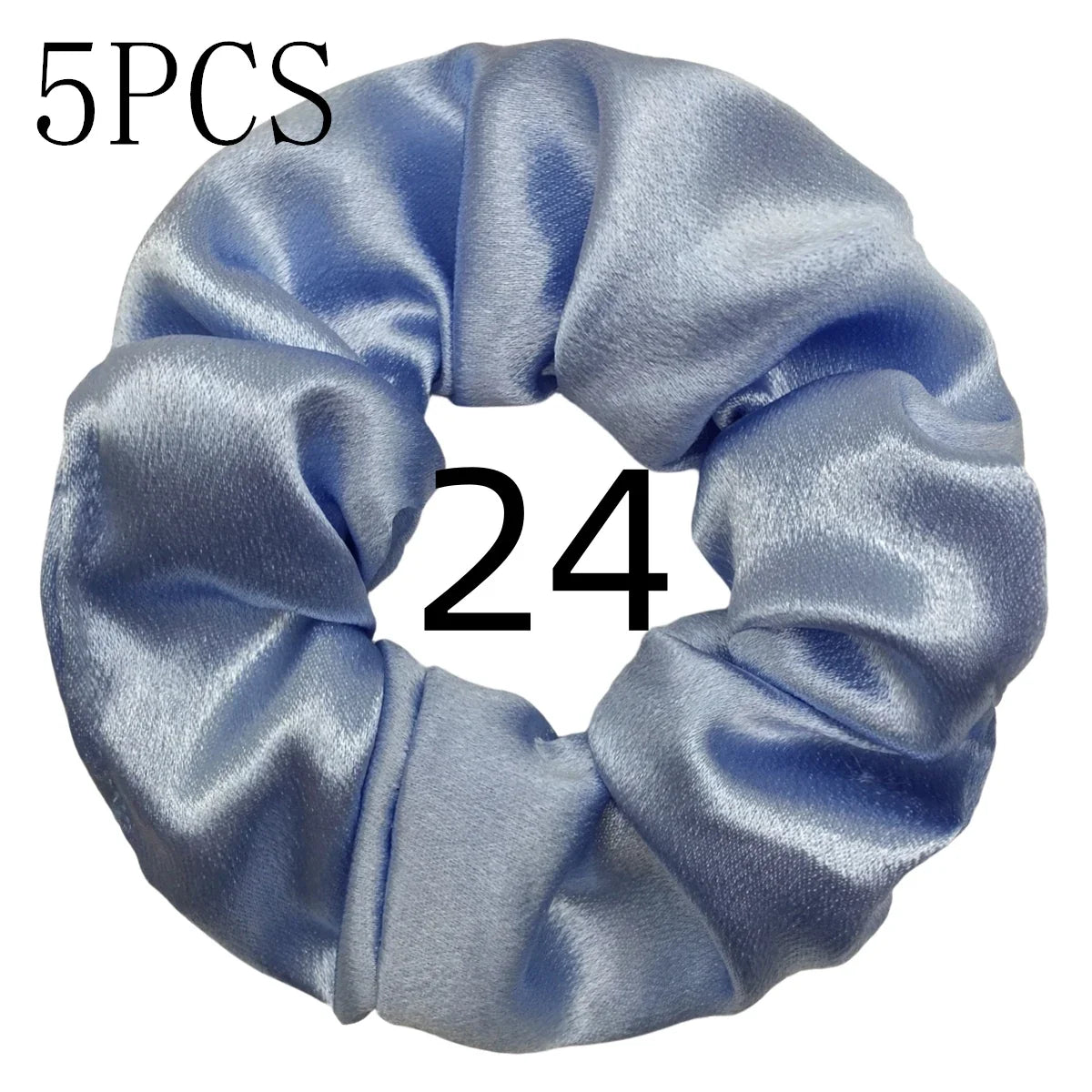 10/5 Pcs Satin Hair Scrunchies Set for Women & Girls – Soft Silk Elastic Hair Bands | Elegant Solid Color Ponytail Holders & Headwear Accessories
