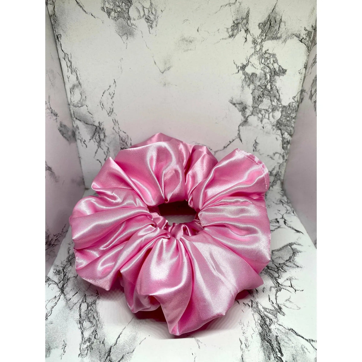 Pink Silk Scrunchie